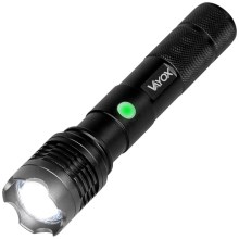 LED Ljusreglerad rechargeable flashlight LED/10W/5V IPX4 800 lm 4 h 1200 mAh