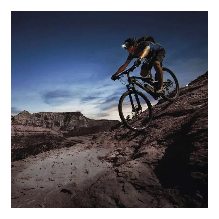 LED Ljusreglerad rechargeable headlamp GP XPLOR PHR19 LED/1x18650/5V IPX8