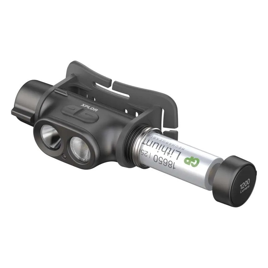 LED Ljusreglerad rechargeable headlamp GP XPLOR PHR19 LED/1x18650/5V IPX8