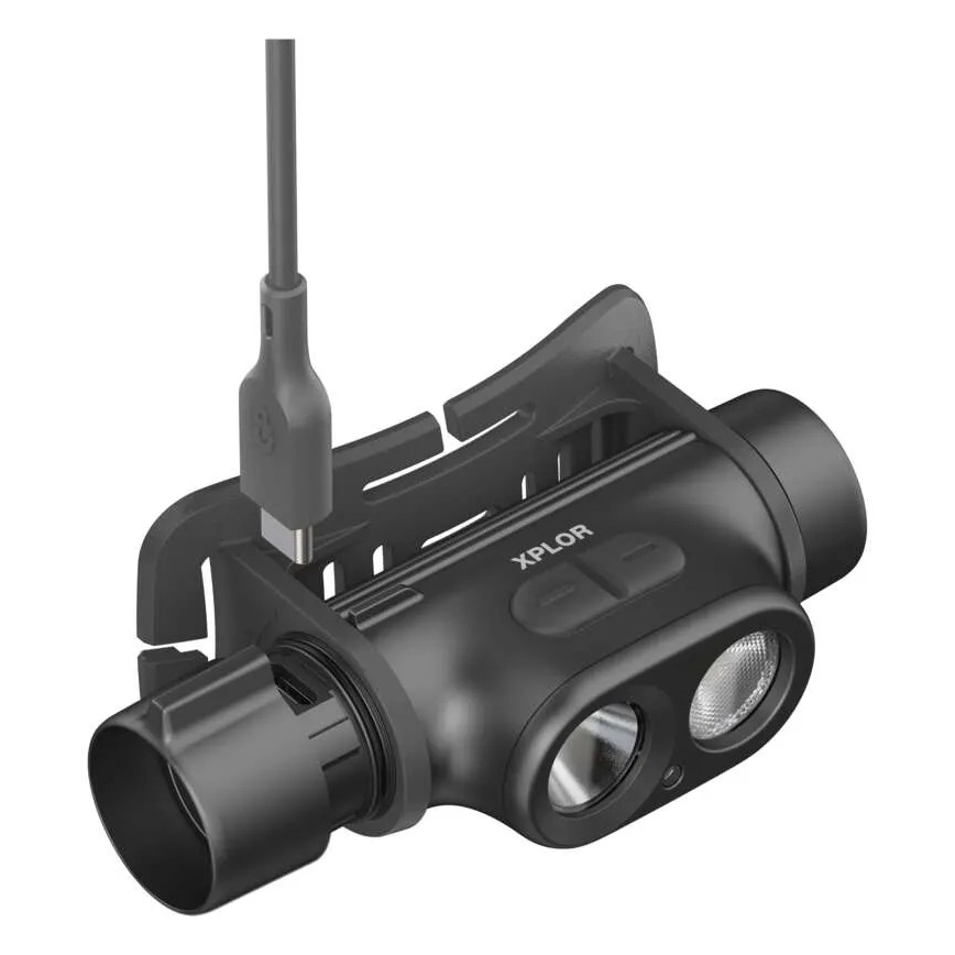 LED Ljusreglerad rechargeable headlamp GP XPLOR PHR19 LED/1x18650/5V IPX8