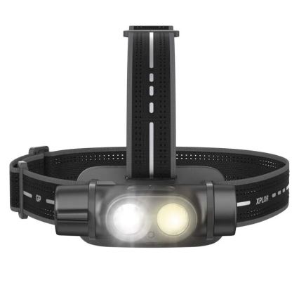 LED Ljusreglerad rechargeable headlamp GP XPLOR PHR19 LED/1x18650/5V IPX8