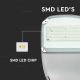 LED Ljusreglerad solcell gata lampa SAMSUNG CHIP LED/50W/6,4V 6000K IP65 + fjärrkontroll