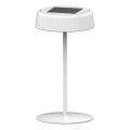 LED Ljusreglerad solcell uppladdningsbar bordslampa VIVIEN LED/3W/5V 2700K 1600 mAh IP54 vit