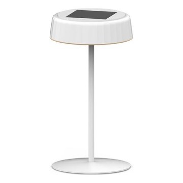 LED Ljusreglerad solcell uppladdningsbar bordslampa VIVIEN LED/3W/5V 2700K 1600 mAh IP54 vit