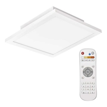 LED ljusreglerad taklampa  LED/20W/230V + fjärrkontroll  fyrkant  2700K-6000K