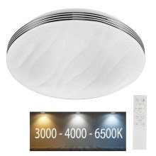 LED ljusreglerad taklampa LED/60W/230V 3000K/4000K/6500K + fjärrkontroll