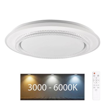 LED ljusreglerad taklampa till badrum ADELA LED/72W/230V diameter 48 cm 3000-6000K IP44 + fjärrkontroll