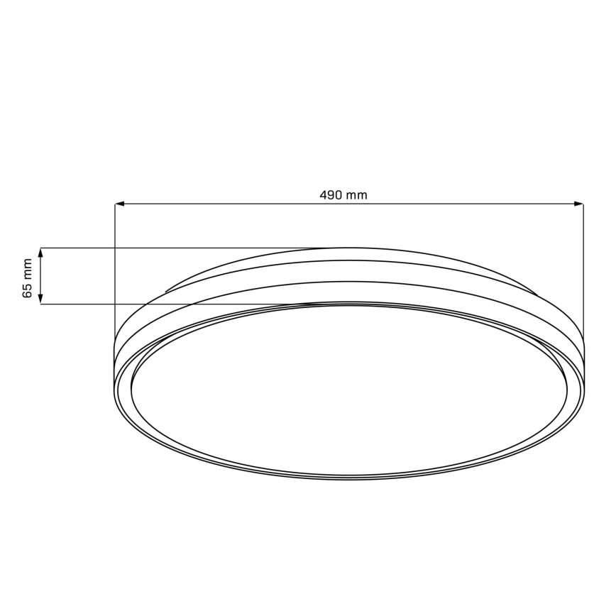 LED ljusreglerad taklampa till badrum CASSANDRA LED/72W/230V diameter 49 cm 3000-6000K IP44 + fjärrkontroll