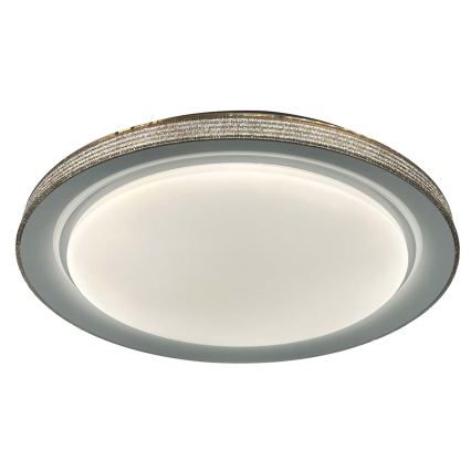 LED ljusreglerad taklampa till badrum GRAŻYNA LED/48W/230V 3000-6000K diameter 41 cm IP44 grå + fjärrkontroll