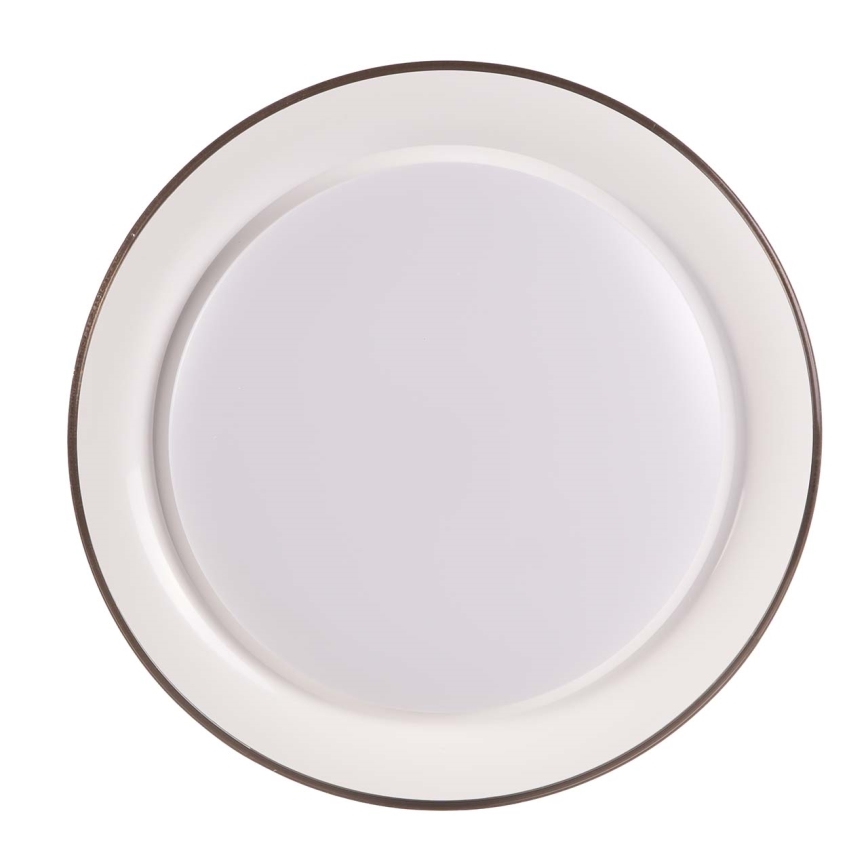 LED ljusreglerad taklampa till badrum GRAŻYNA LED/48W/230V 3000-6000K diameter 41 cm IP44 grå + fjärrkontroll