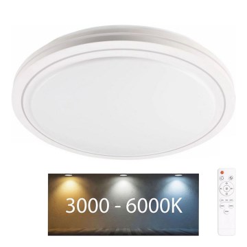 LED ljusreglerad taklampa till badrum MARIAN LED/72W/230V diameter 48 cm 3000-6000K IP44 + fjärrkontroll