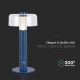LED Dimbar uppladdningsbar touch bordslampa LED/1W/5V 3000K 1800 mAh blå