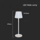 LED Dimbar uppladdningsbar touch bordslampa LED/4W/5V 3000-6000K 1800 mAh vit
