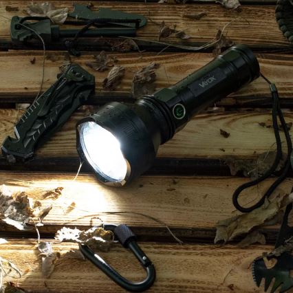 LED Ljusreglerad uppladdningsbar ficklampa LED/20W/5V IPX5 1900 glansig 5000 mAh