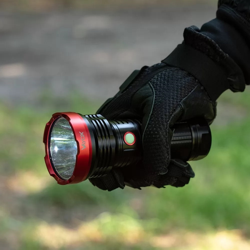 LED Ljusreglerad uppladdningsbar ficklampa LED/20W/5V IPX5 2000 glansig 6000 mAh