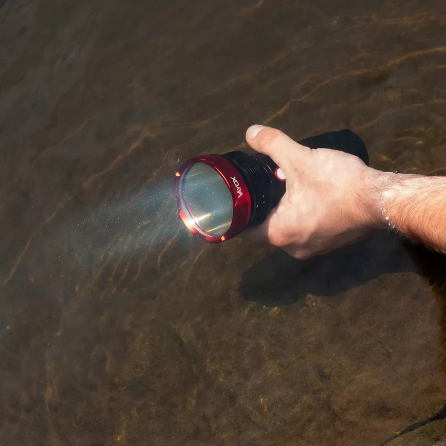 LED Ljusreglerad uppladdningsbar ficklampa LED/20W/5V IPX5 2000 glansig 6000 mAh