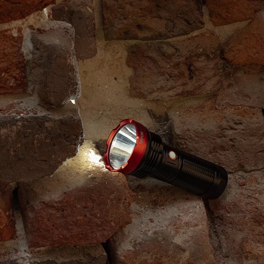 LED Ljusreglerad uppladdningsbar ficklampa LED/20W/5V IPX5 2000 glansig 6000 mAh