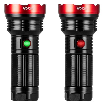 LED Ljusreglerad uppladdningsbar ficklampa LED/20W/5V IPX5 2000 glansig 6000 mAh