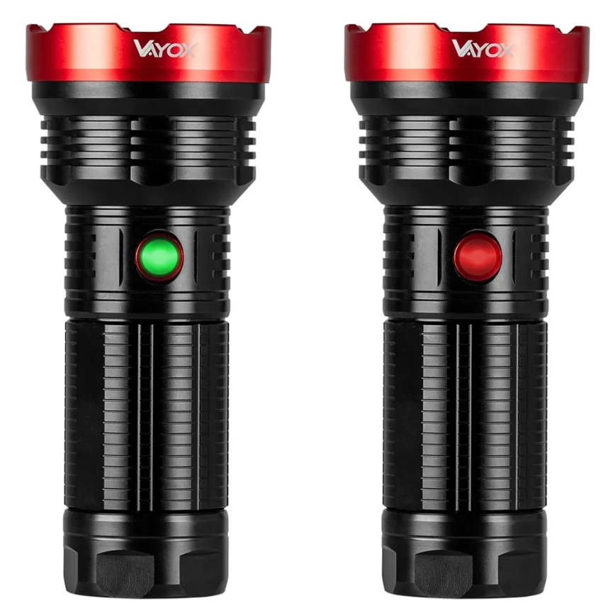 LED Ljusreglerad uppladdningsbar ficklampa LED/20W/5V IPX5 2000 glansig 6000 mAh