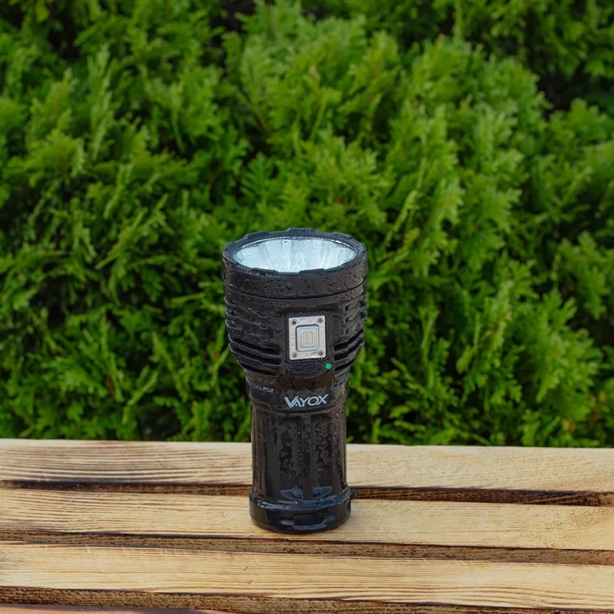 LED Ljusreglerad uppladdningsbar ficklampa LED/5V IPX4 600 glansig 1200 mAh