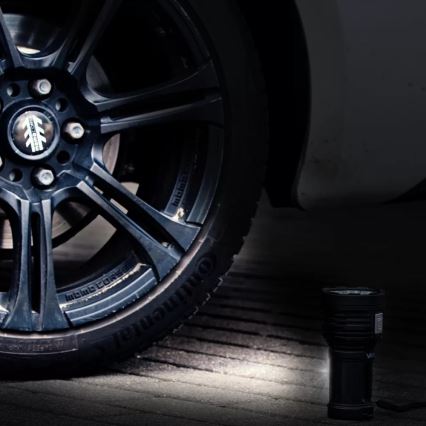 LED Ljusreglerad uppladdningsbar ficklampa LED/5V IPX4 600 glansig 1200 mAh