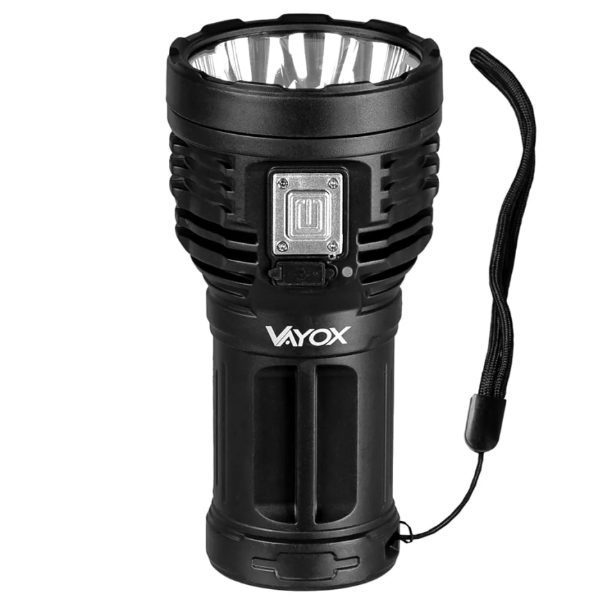 LED Ljusreglerad uppladdningsbar ficklampa LED/5V IPX4 600 glansig 1200 mAh