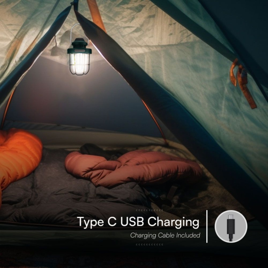 LED Ljusreglerad utomhus pendant rechargeable belysning LED/5W/5V 2700-6500K IP44