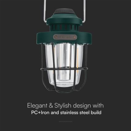 LED Ljusreglerad utomhus pendant rechargeable belysning LED/5W/5V 2700-6500K IP44