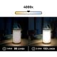 LED ljusreglerad utomhuslampa CARDEA LED/2W/5V Bambu IP44