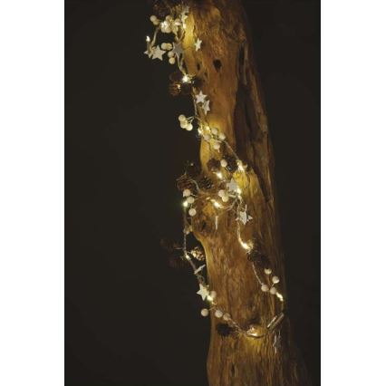 LED-ljusslinga 20xLED/2xAA 2m