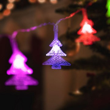 LED  ljusslinga 20xLED/3xAA 2,3m flerfärgad