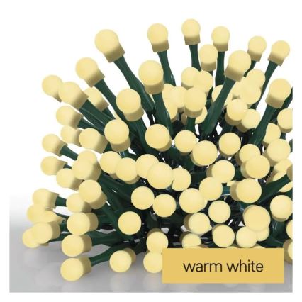 LED-ljusslinga 300 LED, 230 V, 8 funktioner, 35 m, IP44, varmvit