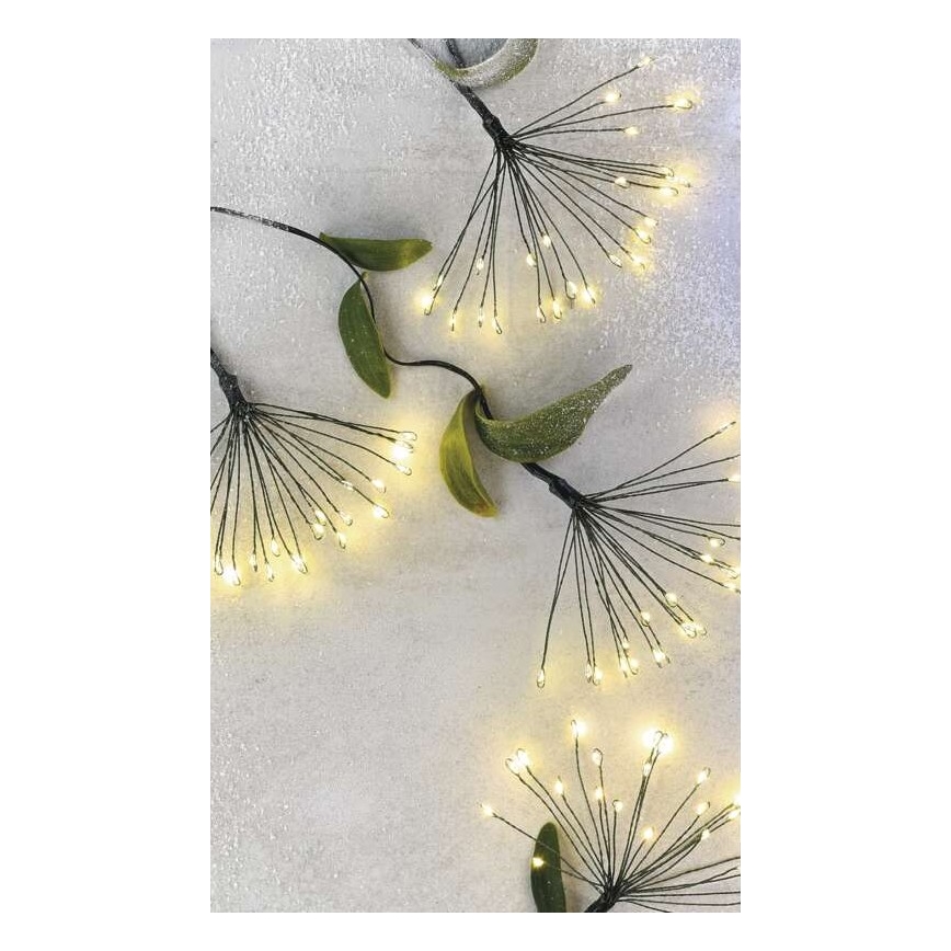 LED-ljusslinga 300 LED 5,2+3 m varmvit