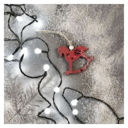 LED-ljusslinga 300 LED, 8 funktioner, 35 m, kallvit