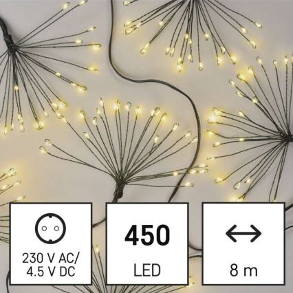 LED-ljusslinga 450 LED/11 m varmvit