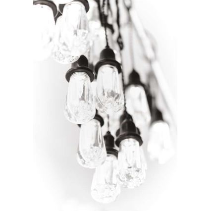 LED ljusslinga för utomhusbruk, 16 LED, 8,6 m, IP44, kallvit