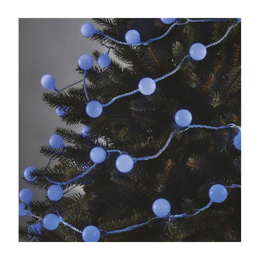 LED-ljusslinga för utomhusbruk 40xLED/9m IP44 blå