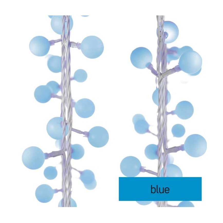 LED-ljusslinga för utomhusbruk 40xLED/9m IP44 blå