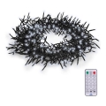 LED-ljusslinga för utomhusbruk 576 LED / 8 funktioner, 8 m, IP44, kallvit, inkl. fjärrkontroll