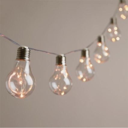 LED-ljusslinga SMOLDER 2,1 m 10xLED/2xAA