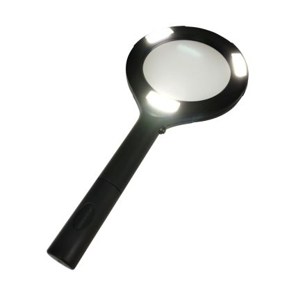 LED-lupp 3×ZOOM med LED-belysning LED/3W/2xAA IP22