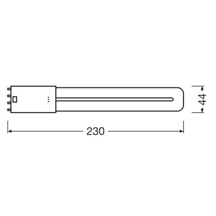LED lysrör 2G11/8W/230V 4000K - Osram