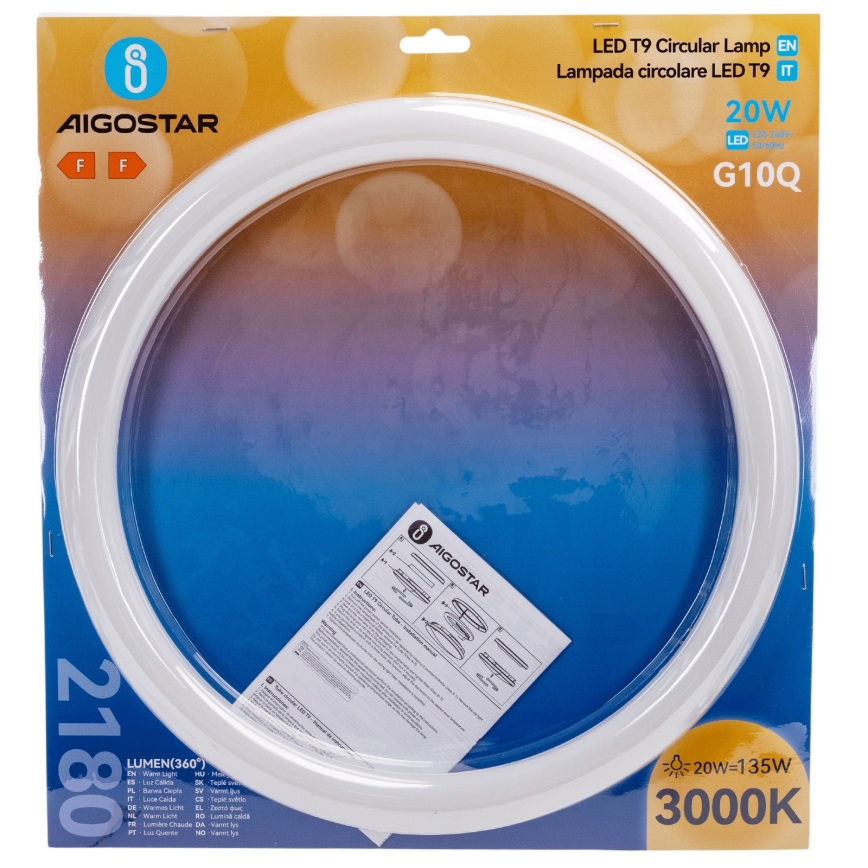 LED-lysrör G10q/20W/230V 3000K - Aigostar