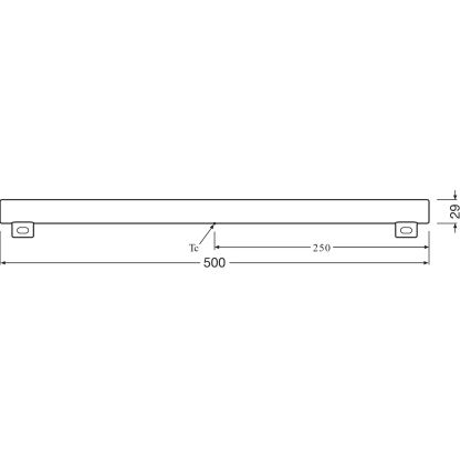 LED lysrör S14s/6W/230V 2700K 50 cm - Osram