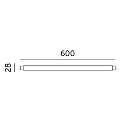 LED lysrör T8 G13/9W/230V 6500K 60 cm