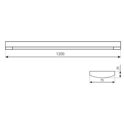 Dimmbar LED-lysrörsarmatur DAISY RIBBON LED/20/30/40W/230V 3000/4300/6500K 120 cm vit