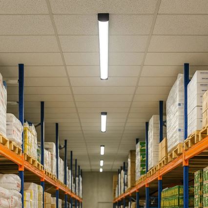 LED-lysrörsarmatur LED/30W/230V 4000K 90 cm svart