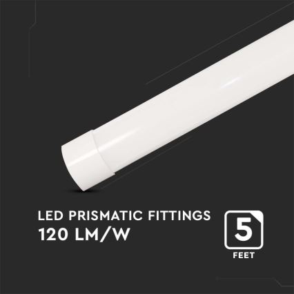 LED Lysrörsbelysning LED/50W/230V 6500K 150 cm vit