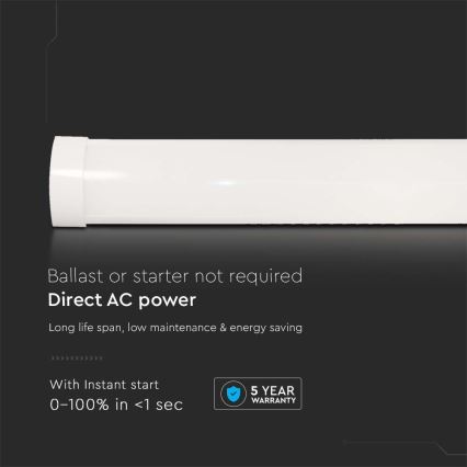LED Lysrörsbelysning SAMSUNG CHIP LED/40W/230V 3000K 120 cm