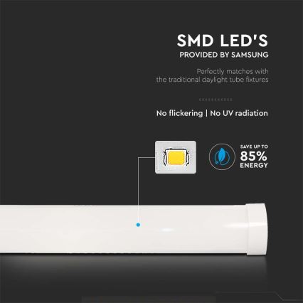 LED Lysrörsbelysning SAMSUNG CHIP LED/40W/230V 3000K 120 cm